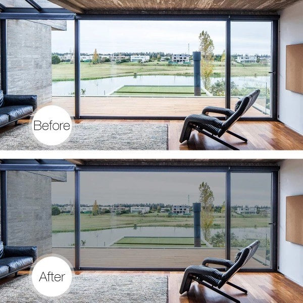 One-way mirror film window sun protection glass sticker - Campaign - Silver - Silver 40x200cm V1237-ZY-203-1171