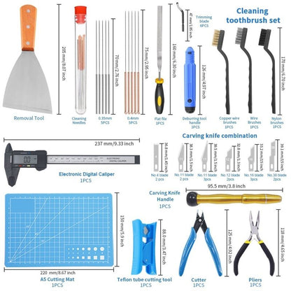 3D Printer Tools 3D Printer Spare Part 32 Parts 3D Printer Accessory Kit V1237-ZY-203-1176