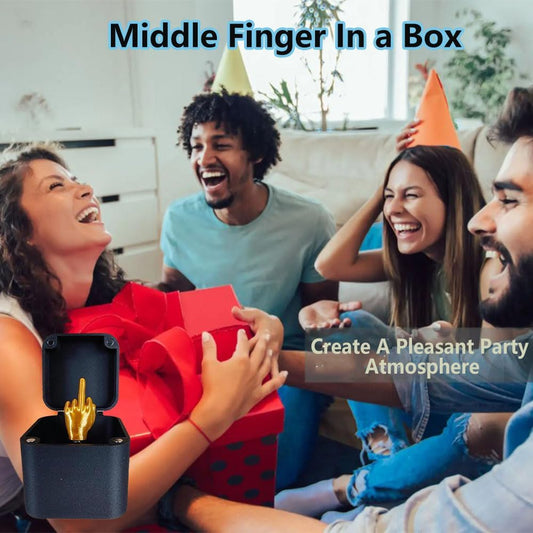 Middle Finger in a Box, Box of Middle Fingers, Middle Finger Surprise Gift, Joke Gift with Protruding Hand V1237-ZY-203-1186