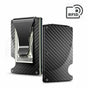 RFID Blocking Minimalist Carbon Fiber Card Holder with Money Clip for Men V1237-ZY-203-1208