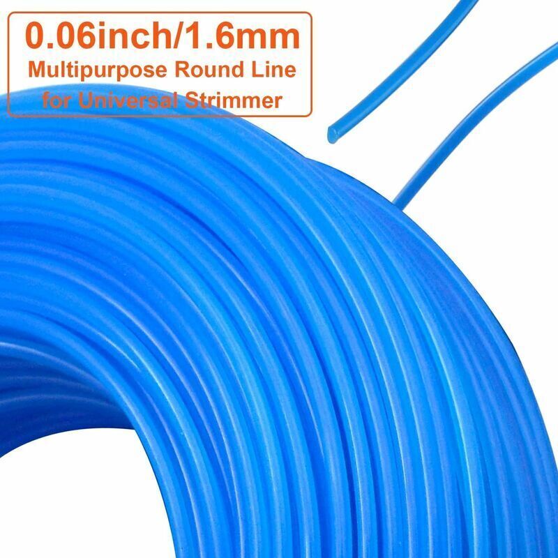 Round Nylon Wire Spool for Trimmer Brushcutter Diameter 1.6 mm Length 100 m, Replacement Wire Trimmer V1237-ZY-203-1218