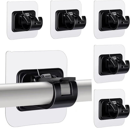pcs Self-Adhesive Curtain Rod Holders, Nail-Free Adjustable Curtain Rod Brackets, Curtain Rod Wall Mounts V1237-ZY-203-1229