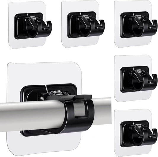 pcs Self-Adhesive Curtain Rod Holders, Nail-Free Adjustable Curtain Rod Brackets, Curtain Rod Wall Mounts V1237-ZY-203-1229
