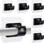 pcs Self-Adhesive Curtain Rod Holders, Nail-Free Adjustable Curtain Rod Brackets, Curtain Rod Wall Mounts V1237-ZY-203-1229