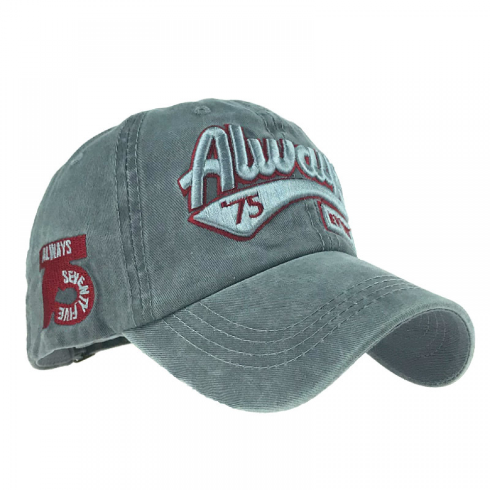 Baseball cap washed full cap fringed sun hat men and women Blue Blue V1237-ZY-203-1237