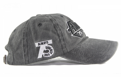 Baseball cap washed full cap fringed sun hat men and women Blue Blue V1237-ZY-203-1237