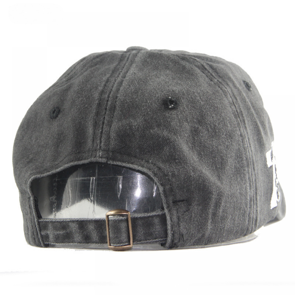 Baseball cap washed full cap fringed sun hat men and women Blue Blue V1237-ZY-203-1237