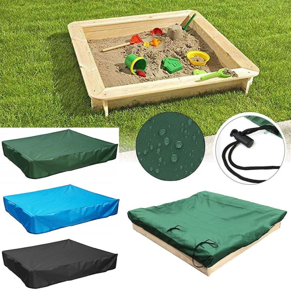 Dustproof cover for sandbox Waterproof sandbox pool cover black 150x150x20cm black 150x150x20cm V1237-ZY-203-1241