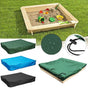 Dustproof cover for sandbox Waterproof sandbox pool cover black 150x150x20cm black 150x150x20cm V1237-ZY-203-1241