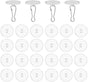 20-pack transparent self-adhesive ceiling hooks, no drilling required, ceiling hooks V1237-ZY-203-1243