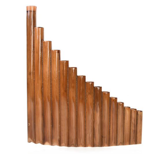 Pan Flute 15 pipes Natural bamboo Wind instrument Pan Flute G-tone Pan Flute Handmade Woodwind instrument V1237-ZY-203-1271