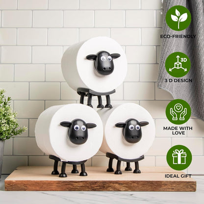 Toilet Paper Holder Sheep - Cute Bathroom Decor - Set of 3 V1237-ZY-203-1275
