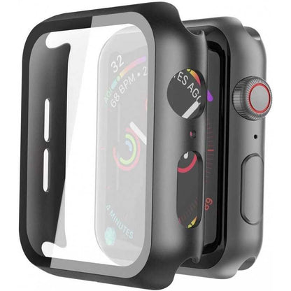 2-PACK Compatible with Apple Watch 40mm Shockproof Case 9H Tempered Glass 2in1 Rose Gold V1237-ZY-203-1290