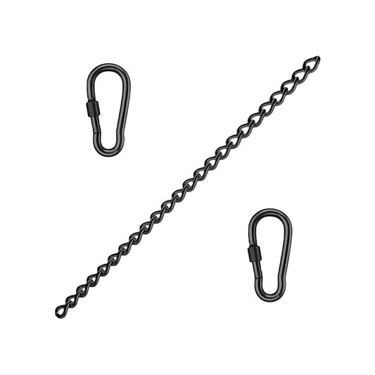 Stainless Steel Extension Chain for Hanging Chair with Two Carabiners - Extension for Hanging Chair and V1237-ZY-203-1297