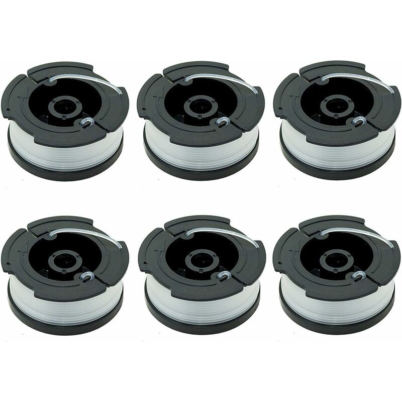 Black & Decker lawn mower spool, 6-pack, black V1237-ZY-203-1317