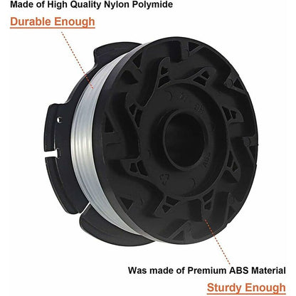 Black & Decker lawn mower spool, 6-pack, black V1237-ZY-203-1317