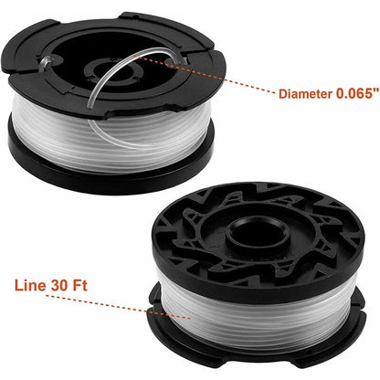 Black & Decker lawn mower spool, 6-pack, black V1237-ZY-203-1317