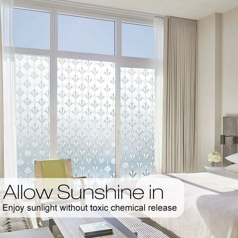 Static Cling Window Film, Privacy Window Film Blackout Reusable V1237-ZY-203-1330