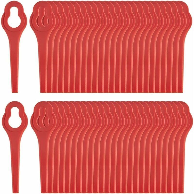 Pack of 50 compatible blades for Ferrex Aldi Far 20-i grass trimmer, replacement blades for cordless grass V1237-ZY-203-1332