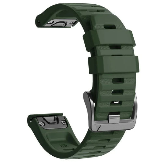 22mm 26mm Silicone Strap for Garmin Fenix 7X 7 Pro Solar/6X 6 Sapphire 5 5X Plus 3 3HR/Epix QuickFit V1237-ZY-203-1333