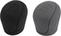 Ocean 2 x 6-Speed Car Silicone Gear Shift Knob Covers (Black and Grey) V1237-ZY-203-1341