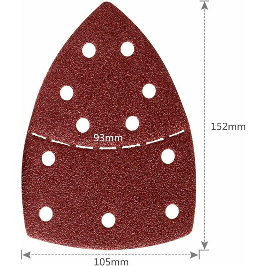 Bosch PSM Sandpaper 105x152mm, P40 Grit, 60-Pack for PSM 100A, PSM 160, PSM 200 AES V1237-ZY-203-1355