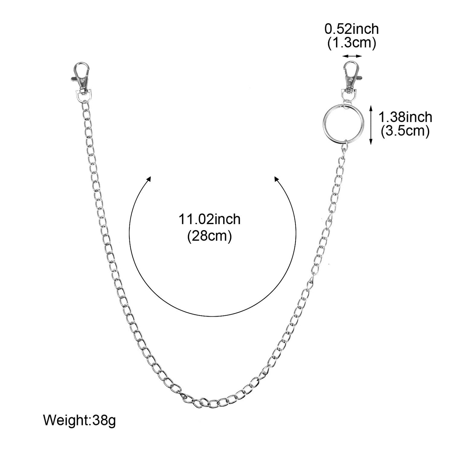 pcs jeans chain wallet chain pocket chain belt chain hip hop pants chain V1237-ZY-203-1363