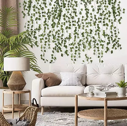 25 meters Ivy garland / Leaf garland - 2 m long Green V1237-ZY-203-1384