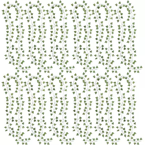 25 meters Ivy garland / Leaf garland - 2 m long Green V1237-ZY-203-1384