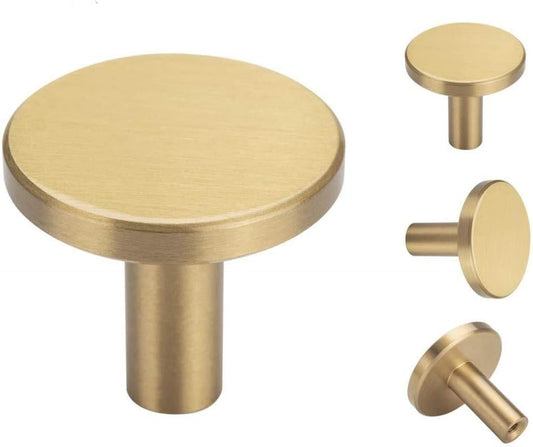 Set of 4 wall hooks in brushed brass, towel hooks in gold V1237-ZY-203-1408
