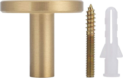 Set of 4 wall hooks in brushed brass, towel hooks in gold V1237-ZY-203-1408