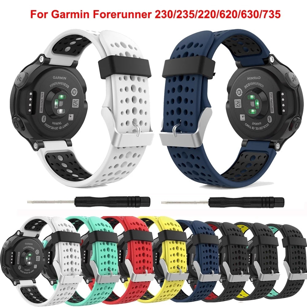 Garmin Forerunner 235/235Lite Watch Band Soft Silicone Replacement Strap for Garmin Forerunner V1237-ZY-203-1409