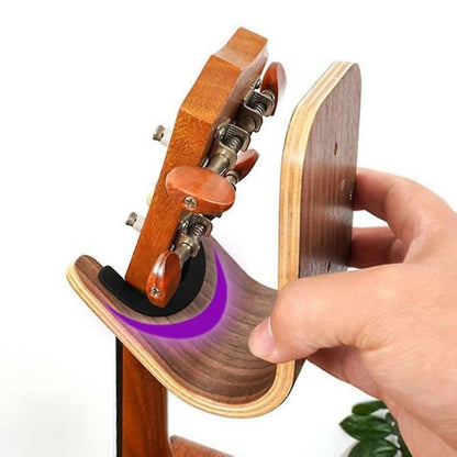 Guitar Skateboard Wall Hanger Unique Design Bent Wood Guitar Hanger Wall Mount Guitar Holder Acoust -suzuka V1237-ZY-203-1414