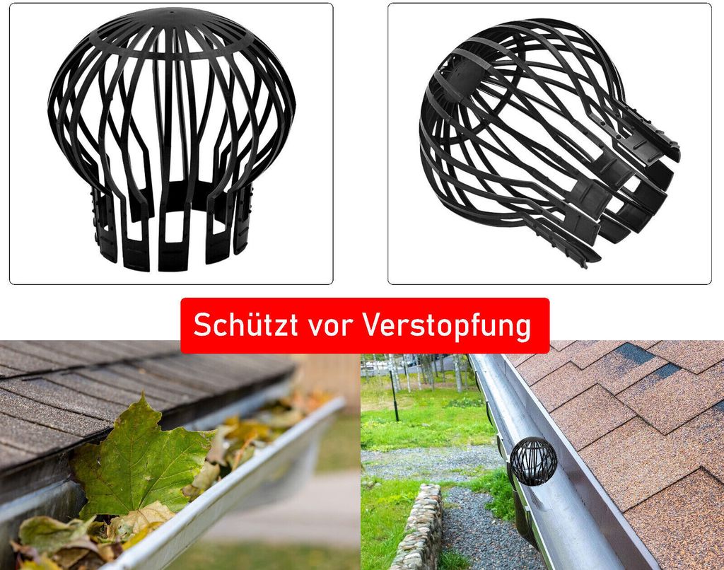 4x Leaf guards Downspout guards Downspout guards Rain gutter guards Downspout guards Downspout guards V1237-ZY-203-1448