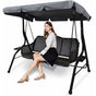 Replacement Cover for 3-Seater Garden Swing Waterproof UV Protection Gray Large V1237-ZY-203-1464