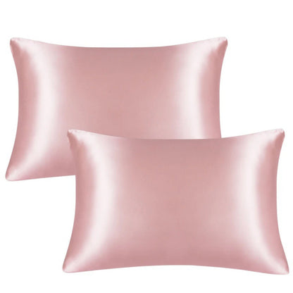 Satin Silk Pillowcase for Hair and Skin, Standard Size Pillowcase, 2-Pack, Super Soft Pillowcase with V1237-ZY-203-1493