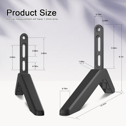 Universal TV Stand with Screws - Easy Installation - Tabletop Stand for Vizio, Samsung, LG, TCL, Hisense V1237-ZY-203-1595