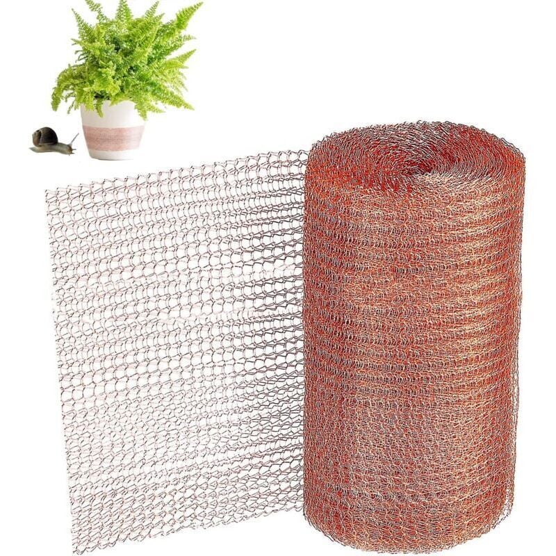 Copper net, 6m roll for snails, mice, birds, nematodes - Garden rodent protection V1237-ZY-203-1620
