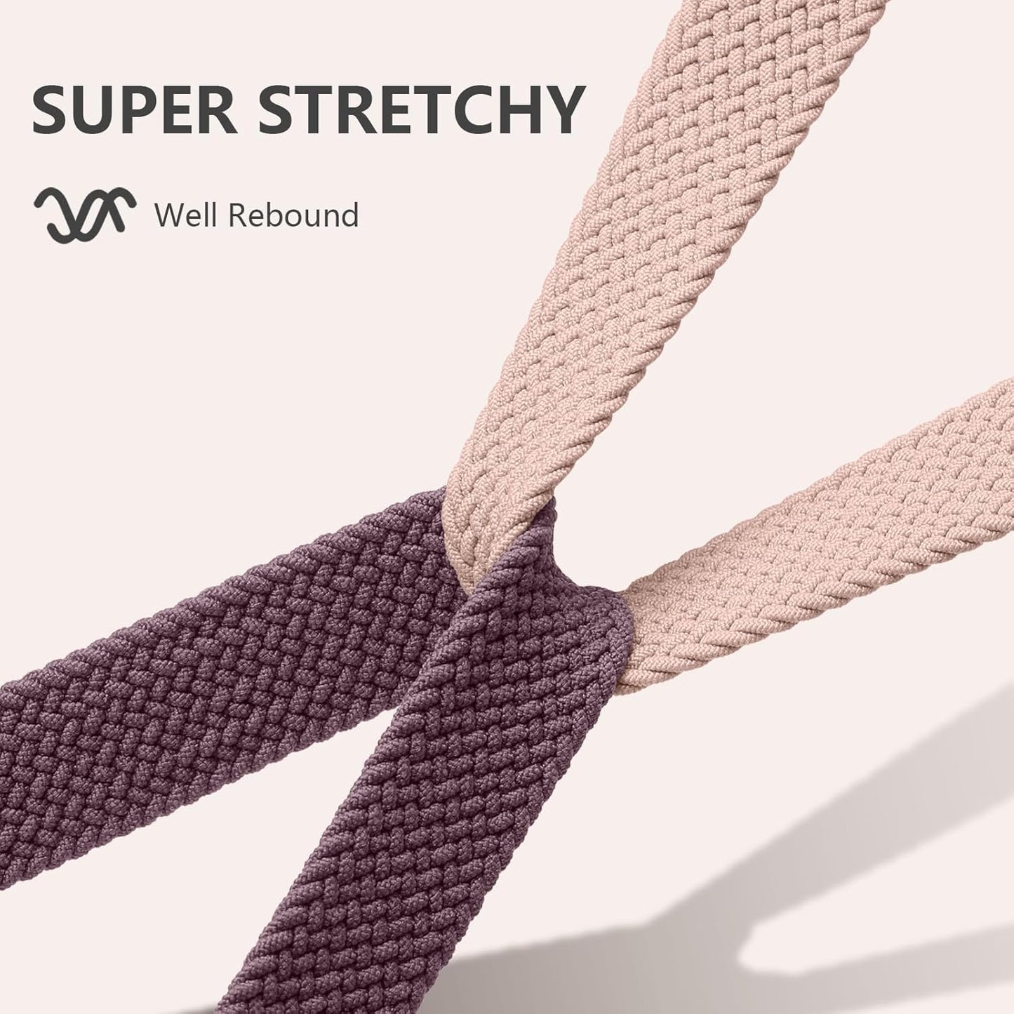Elastic Braided Nylon Sport Strap for Fitbit Versa - Compatible Straps (Sense/Sense 2) V1237-ZY-203-1627