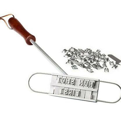 Printed Barbecue Wooden Handle Stamp Barbecue Meat DIY Steak V1237-ZY-203-1638