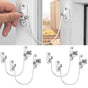 pcs Window Limiter, Window Limiter, Childproof Window Lock, Window Lock, Door Lock - White V1237-ZY-203-1645
