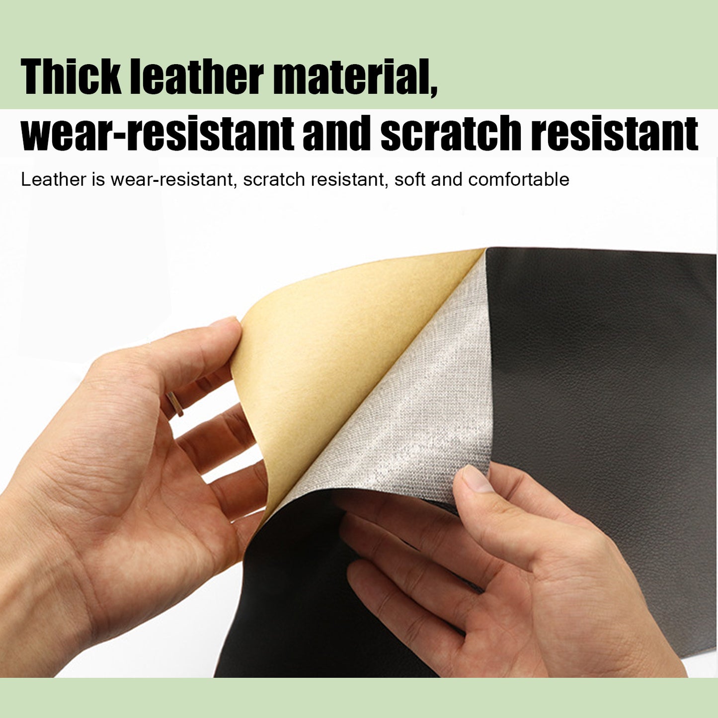 Self-adhesive repair patch artificial leather 50x138 cm Black Black Black Variety V1237-ZY-203-1701