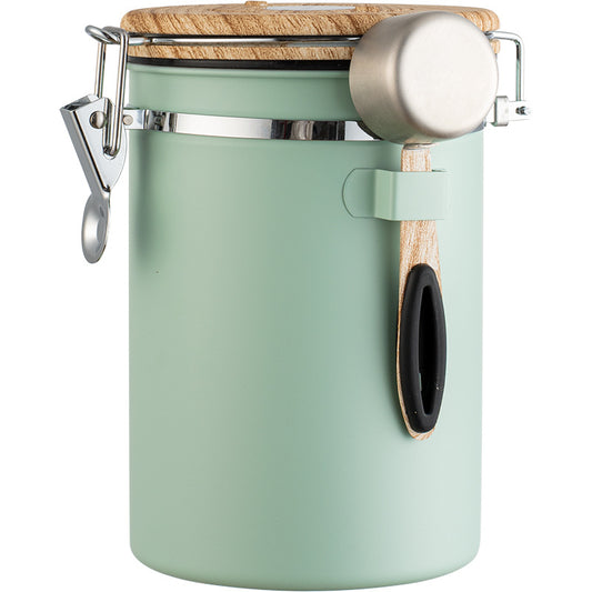(Green) Coffee Container - Coffee Jar - 1.8L - Coffee Container Storage Jar - Coffee Container - Airtight V1237-ZY-203-1708