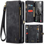 CaseMe Multi-Slot 2 in 1 Wallet Case Galaxy S25 Black V1237-ZY-203-1727