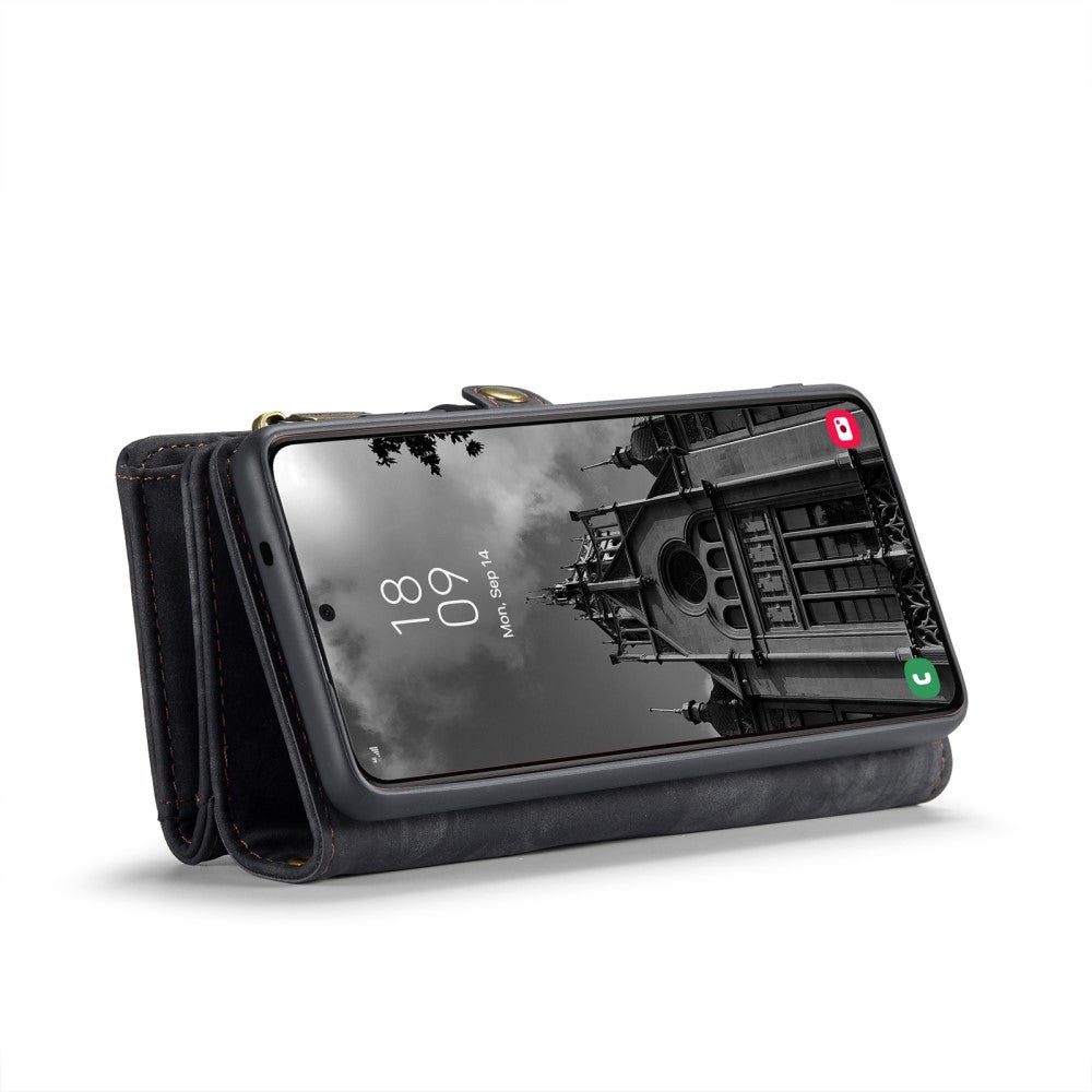 CaseMe Multi-Slot 2 in 1 Wallet Case Galaxy S25 Black V1237-ZY-203-1727