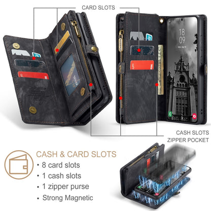 CaseMe Multi-Slot 2 in 1 Wallet Case Galaxy S25 Black V1237-ZY-203-1727