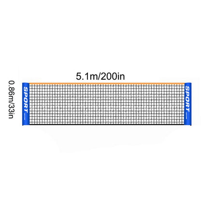 Portable Badminton Tennis Net Sports Replacement Training Net Outdoor 3/4/5/6M 4.1M V1237-ZY-203-1740
