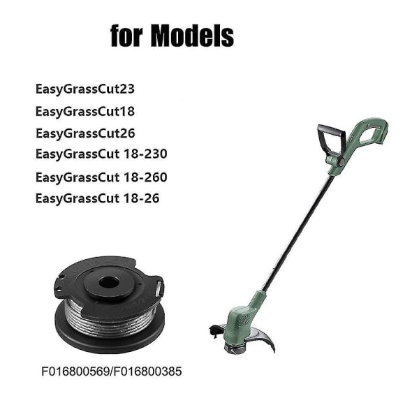 6-pack F016800569 Trimmer line spool and line for Bosch EasyGrassCut 23, 26, 18, 18-230, 18-260, 18-26 V1237-ZY-203-1767