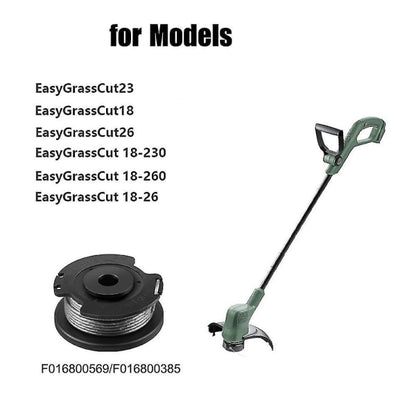 6-pack F016800569 Trimmer line spool and line for Bosch EasyGrassCut 23, 26, 18, 18-230, 18-260, 18-26 V1237-ZY-203-1767