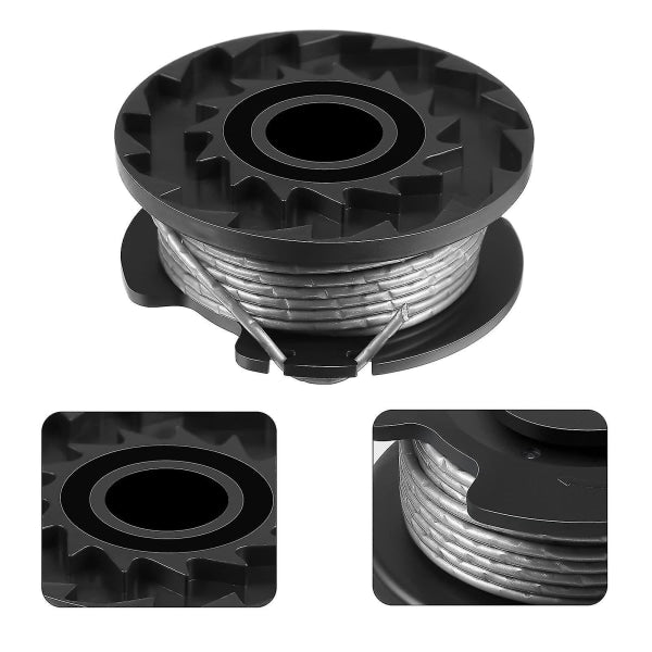 6-pack F016800569 Trimmer line spool and line for Bosch EasyGrassCut 23, 26, 18, 18-230, 18-260, 18-26 V1237-ZY-203-1767